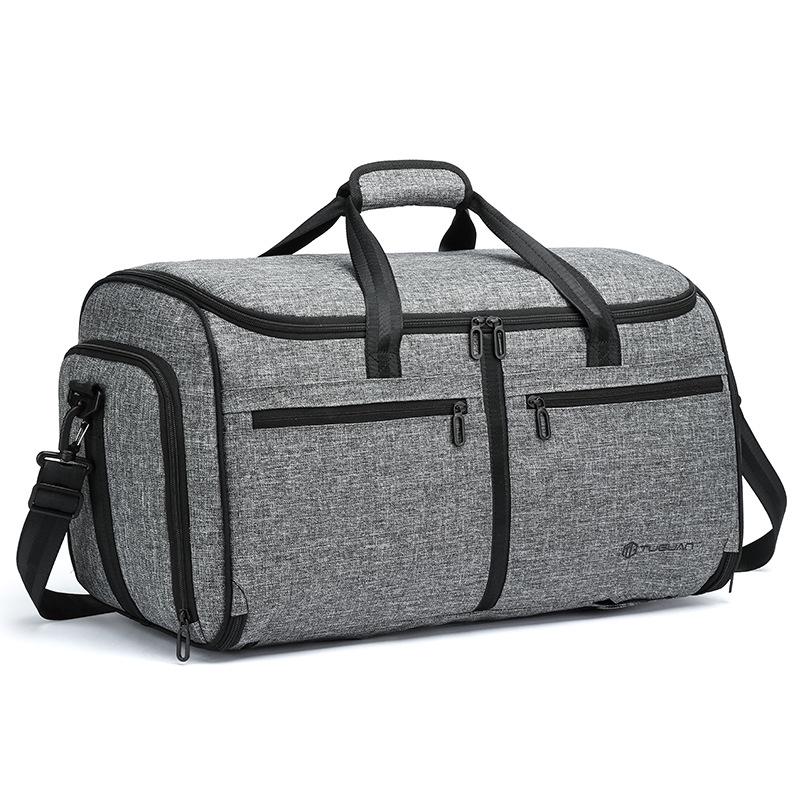 Men's Large Capacity Portable Folding Suit Travel Bag with Shoe Compartment