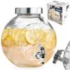 Jar Jar for Drinks with a Tap Glass for Drinks Lemonade Lemon 5.4L ORION 143793