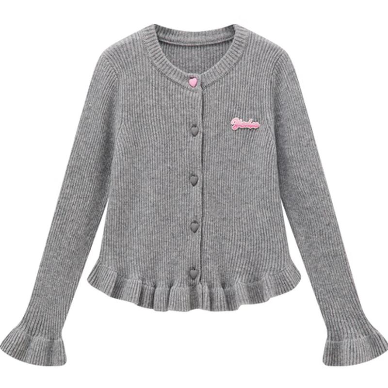 YEEHOO Girls  100% Merino Wool Cardigan 150