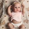 KEIUMI Bambola Reborn Realistica da 48 cm con vene Full Silicone Modello Bambina Neonato Regali di Natale Compleanno per Bambini