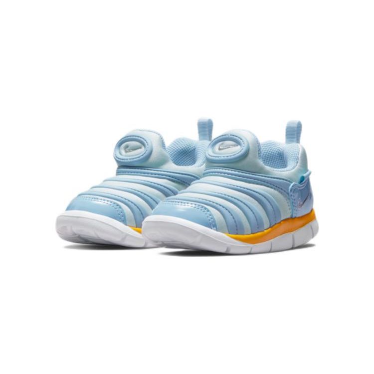 Nike Dynamo Free Caterpillar Sports Casual Non-Slip Shock Absorbing Durable Low-Top Walking Shoes Baby Shoes Blue 343938-438
