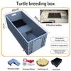Household Terrariums Large Turtle Breeding Box Aquarium Amphibious Ecological Transport Box Thickened Turtle Tank with Drainage