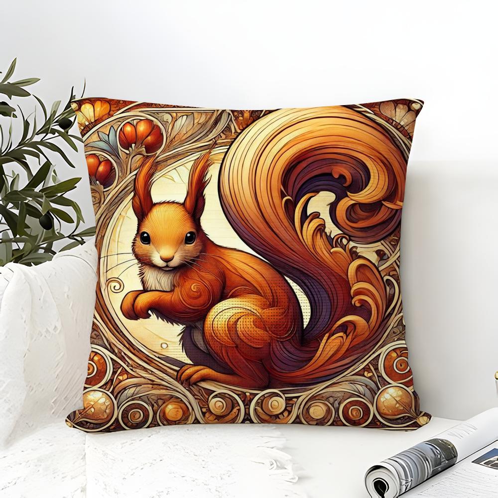 Elegant Swan And Bird Animal Prints Pillow Case Linen Pillow Case Sofa Home Decor Cushion Cover Cushion Cove