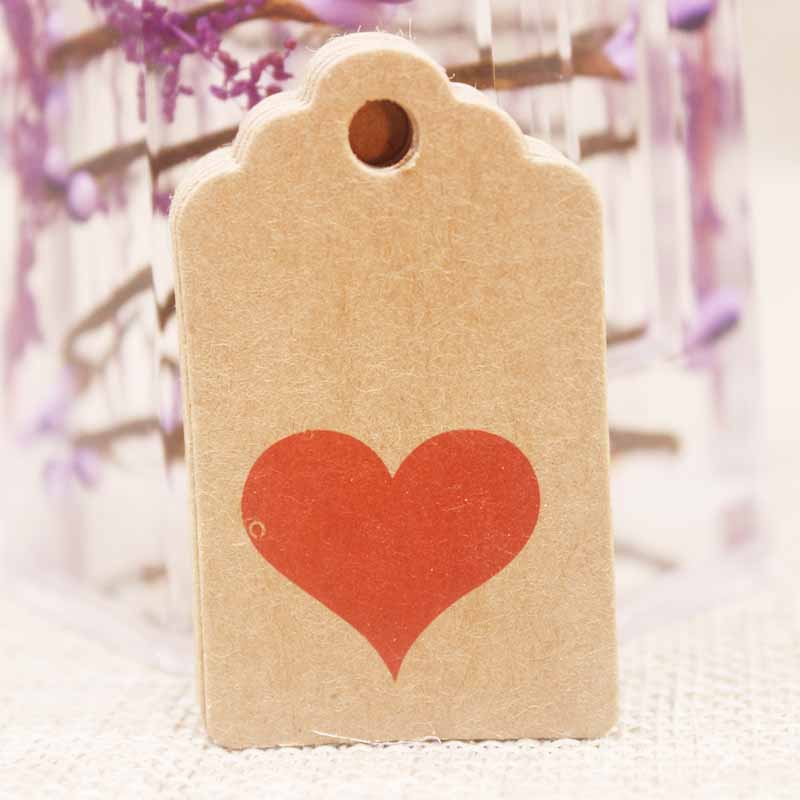 5x3cm DIY Made with love wedding tag card scallop heart shape valentines days gift /crafts/bakery /candy tag label 100opc/lot