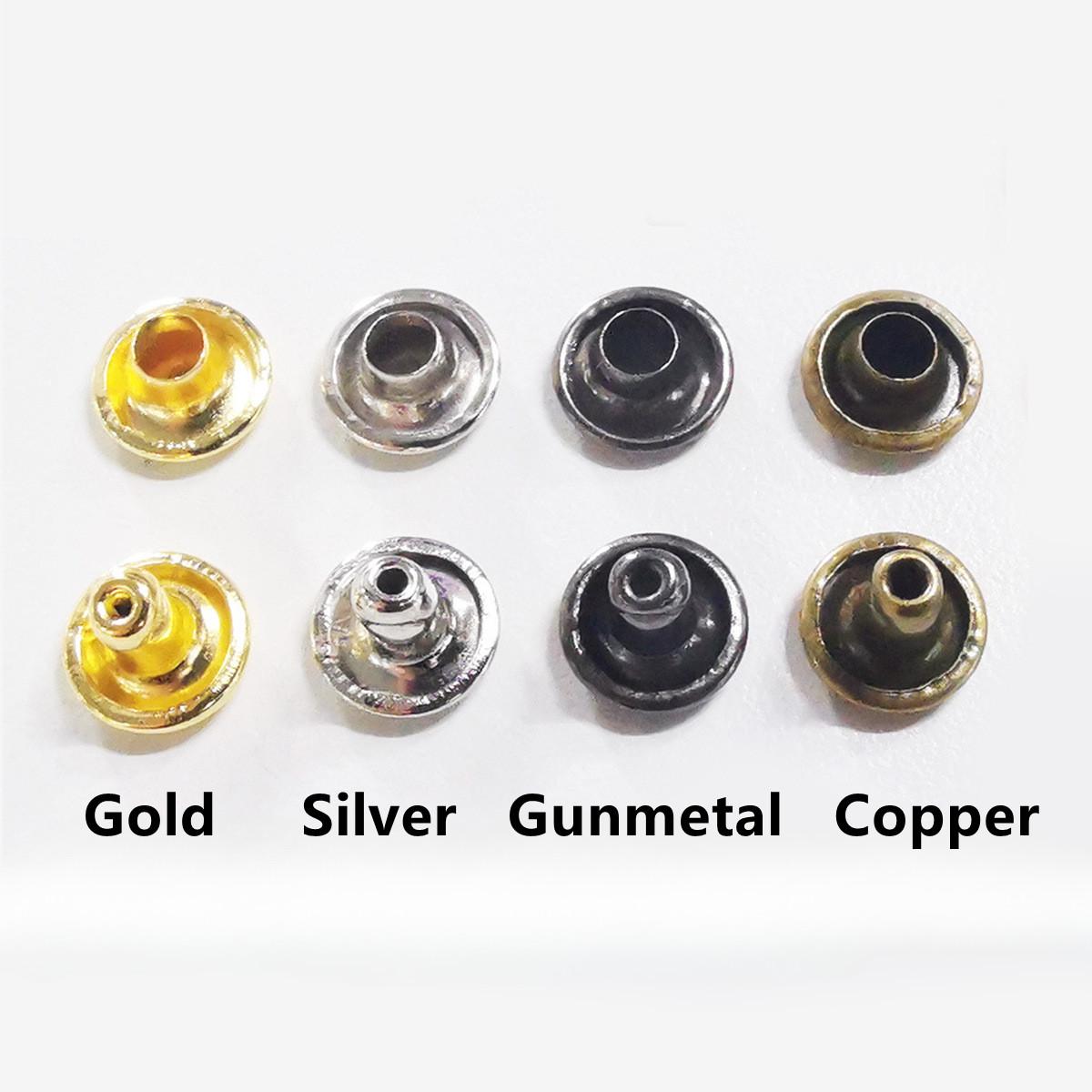 

20 шт., набор круглых металлических заклепок с двойным колпачком, гвозди, наконечник для ногтей, изделия из натуральной кожи, сумка для обуви, ремень, браслет для одежды «сделай сам» 20pcs 9*8mm