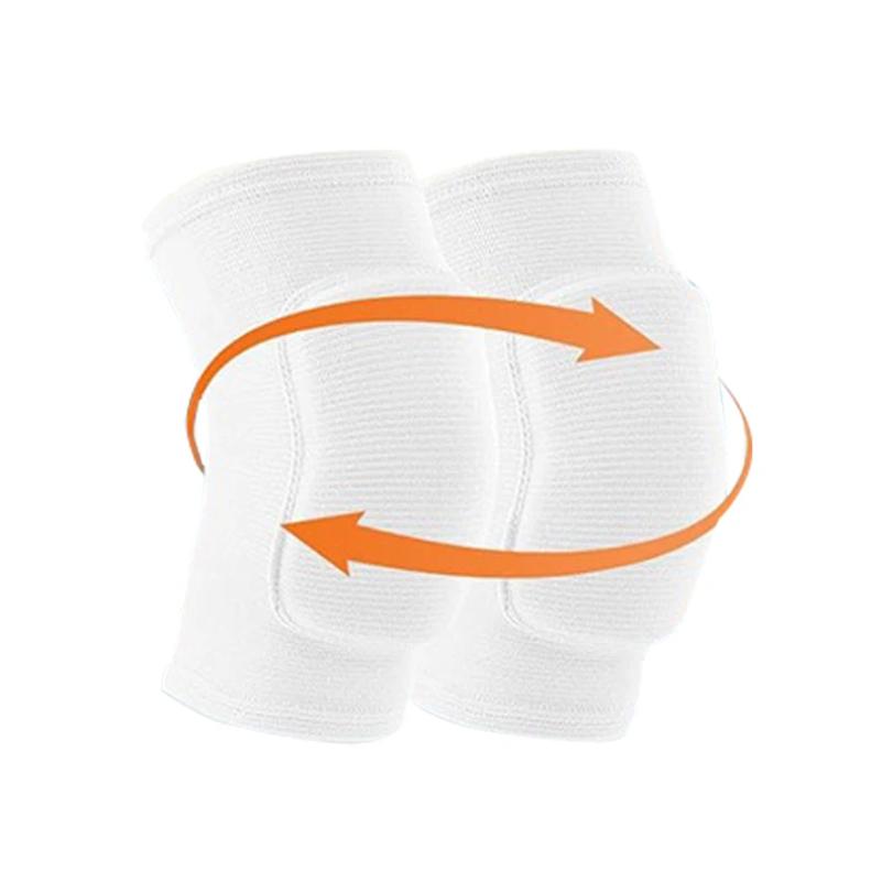 1Pair Sports Compression Knee Pads Elastic Knee Protector Thickened Sponge Support Dancing Volleyball Training Knees Brace