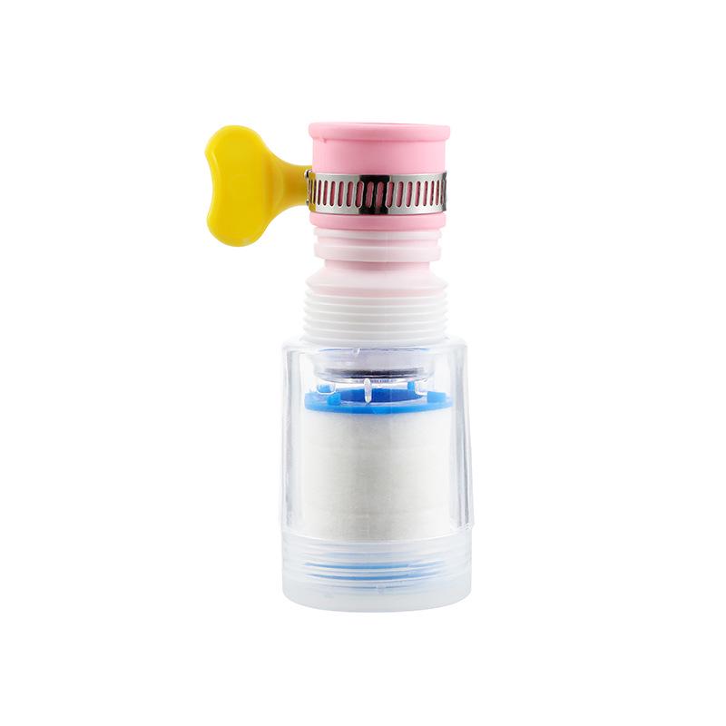 Anti-Splash Faucet Filter with Replacement Cartridge for Kitchen and Shower