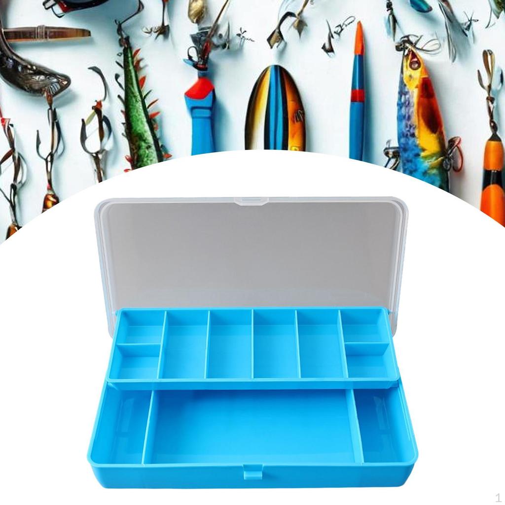 Fishing Gear Organizer Case with Dividers for Bait Storage And Outdoor Use