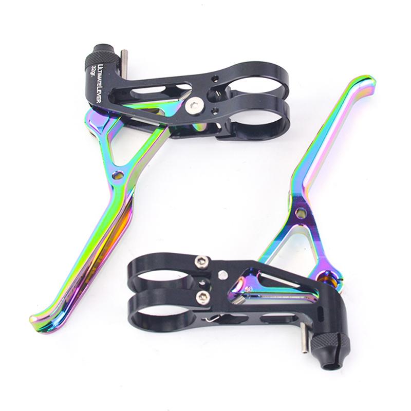 Bicycle Brake Lever V Brake Handle Folding Bike Brake Handle Lever Lightweight 64g Hollow Handlebar Cycling Parts
