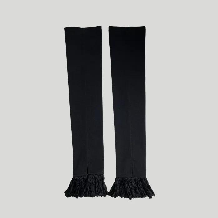 KNIT FRINGE LEG WARMER