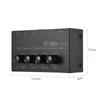 HA400 Ultrakompakter 4-Kanal Mini Audio Stereo Kopfhörerverstärker mit Netzteil