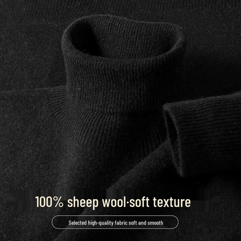 SNOWFLYING Women s 100% Merino Wool High-Neck Pullover Sweater XL