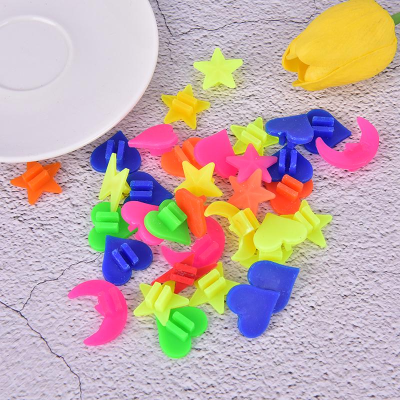 36 stk Sykkelhjul Eike Plastperler Flerfarget Barn Klips Dekor