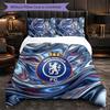 Set Biancheria da Letto Chelsea FC Modello 3 Pezzi Morbida Copripiumino in Microfibra con Federe per Camera da Letto