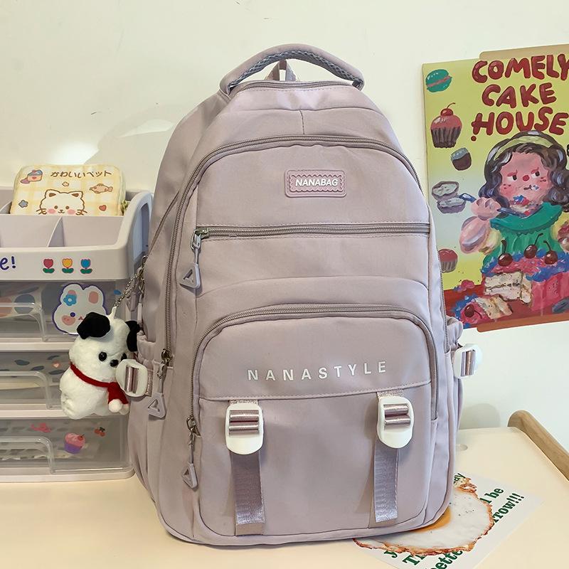 School Bag Elementary School Girl College Student Junior High School Student High School Student Contrast Color Boy Backpack Backpack