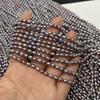 1String, Purple Natural Shell Mother of Pearl Beads, 4-5mm, Boho Handmade Rice Beads for Jewelry Making DIY Crafts, Valentines Day Gifts Bulk, 36cm