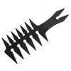 Men's Wide Tooth Hair Combs Double Sided Oil Hair Comb Retro Plastic Hair Styling CombsBlack