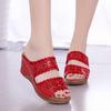 Women'S Wool Slippers Heels Women'S Slippers Platforms Thick High Hollow Fashion Casual Shoes Out Women'S Shoes For Woman
