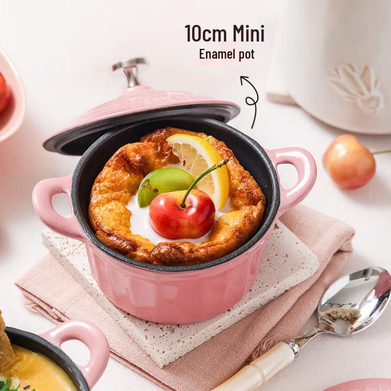 Buydeem 10cm Mini Enamel Pot