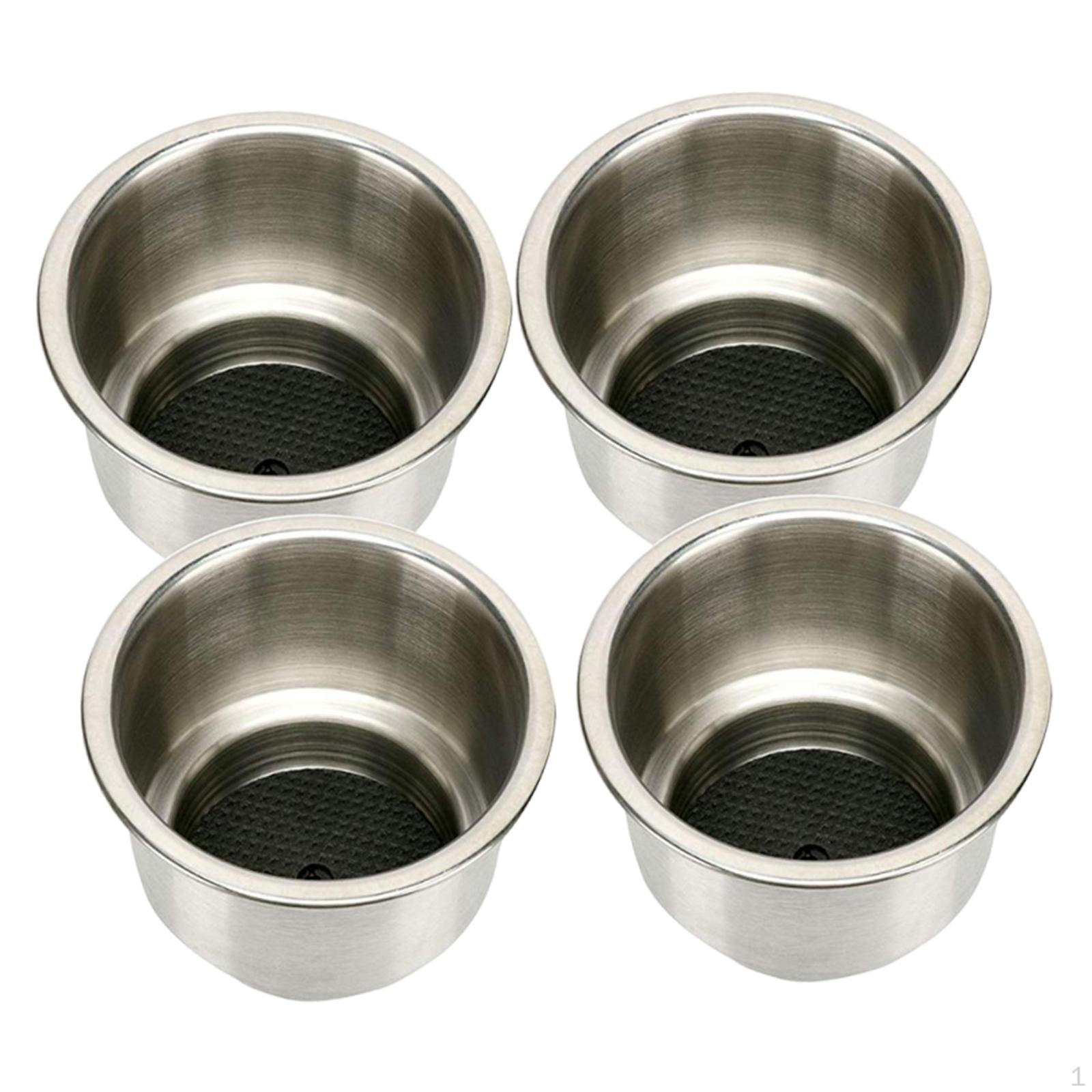 

4Pcs Cup Drink Holder Hardware Supplies High Performance Stainless Steel for Outdoor