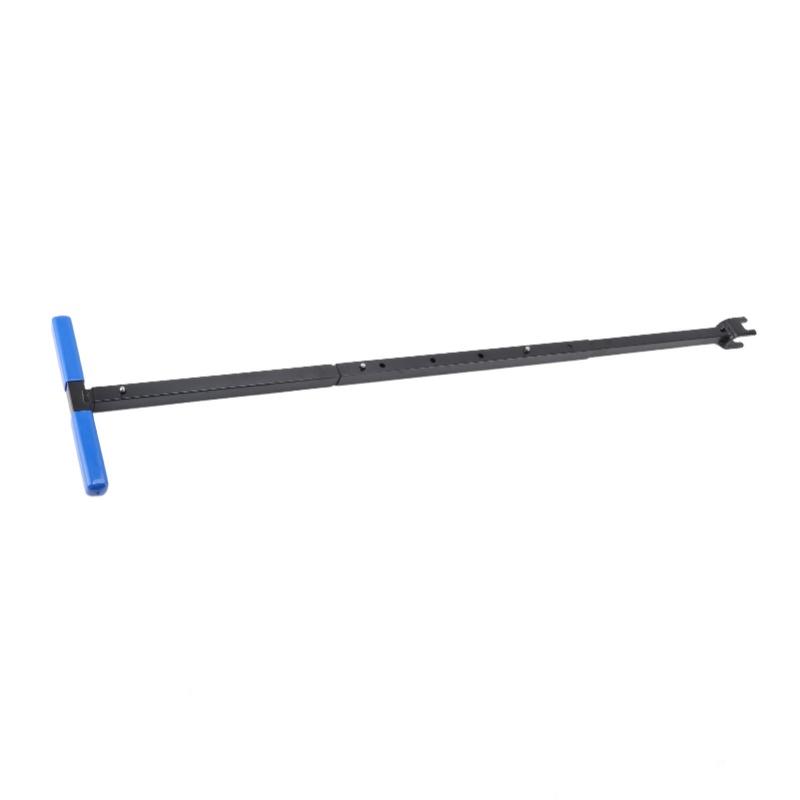 Water Meter Wrench Foldable T Handle Steel Multifunctional Water Shut Off Tool For Repairing Blue