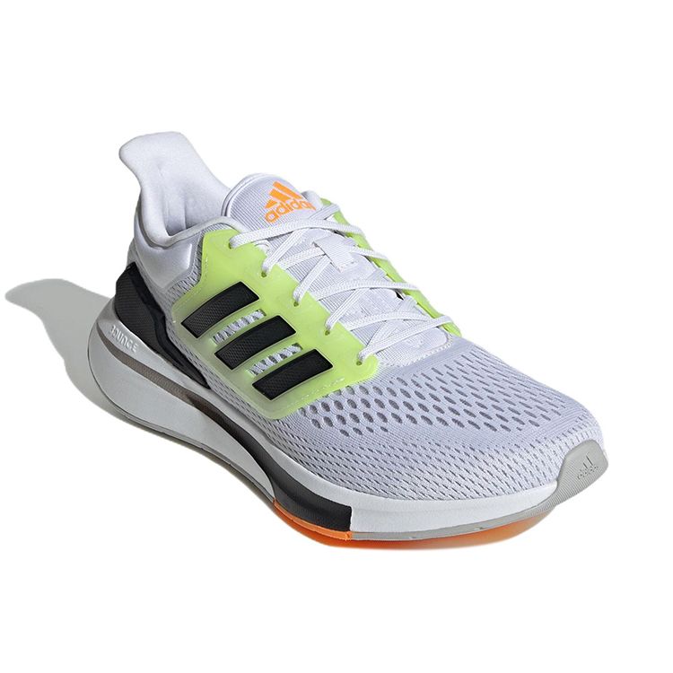 Adidas EQ21 Run White Black Volt Men Sneakers Cloud-White Core-Black Grey-Two GZ6868