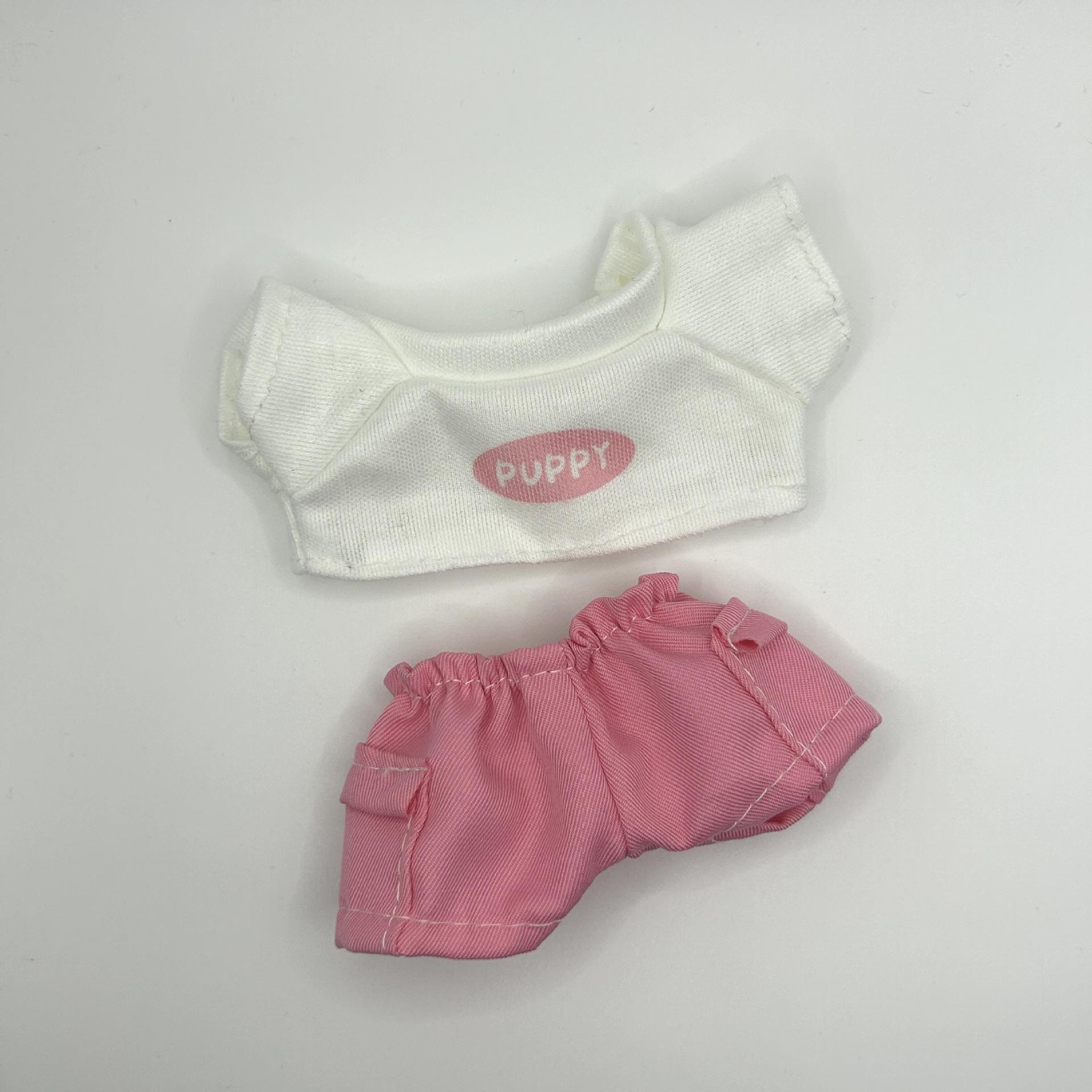 

Labubu Doll Clothes: Pink Casual T-Shirt Outfit Set for First, Second, and Third Generation Labubu Blind Box Dolls