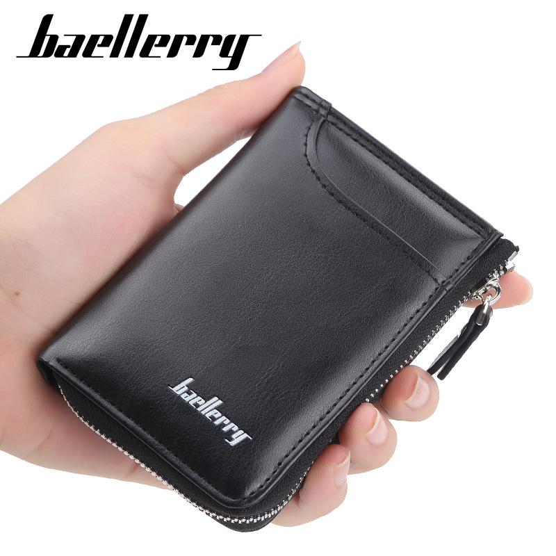 

Baellerry Мужчины Мода Короткие ключевые кошельки Случайные Циппер Держатель карты Монета Кошелек