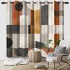 Blackout Abstract Geometric Art Curtains Multicolor Bedroom Living Room Kitchen Decorative Top Curtain Modern Polyester With Grommet Washable Ready