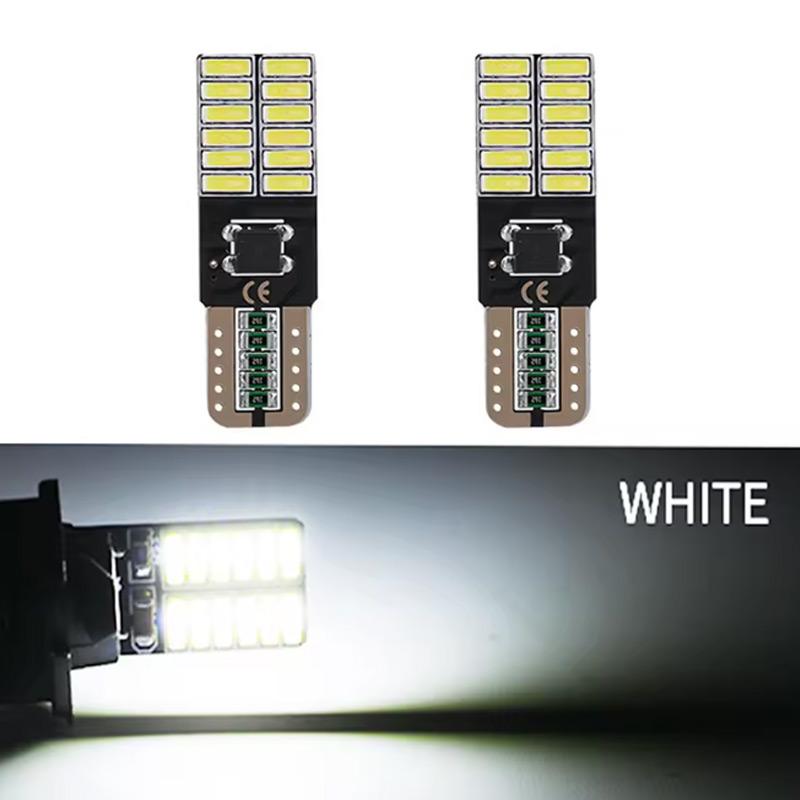 

2pcs LED T10 W5W 4014 24/26SMD Bulbs Canbus No Error Interior Dome Lights High Power Auto Width Reading Lamp White Red Amber 12V