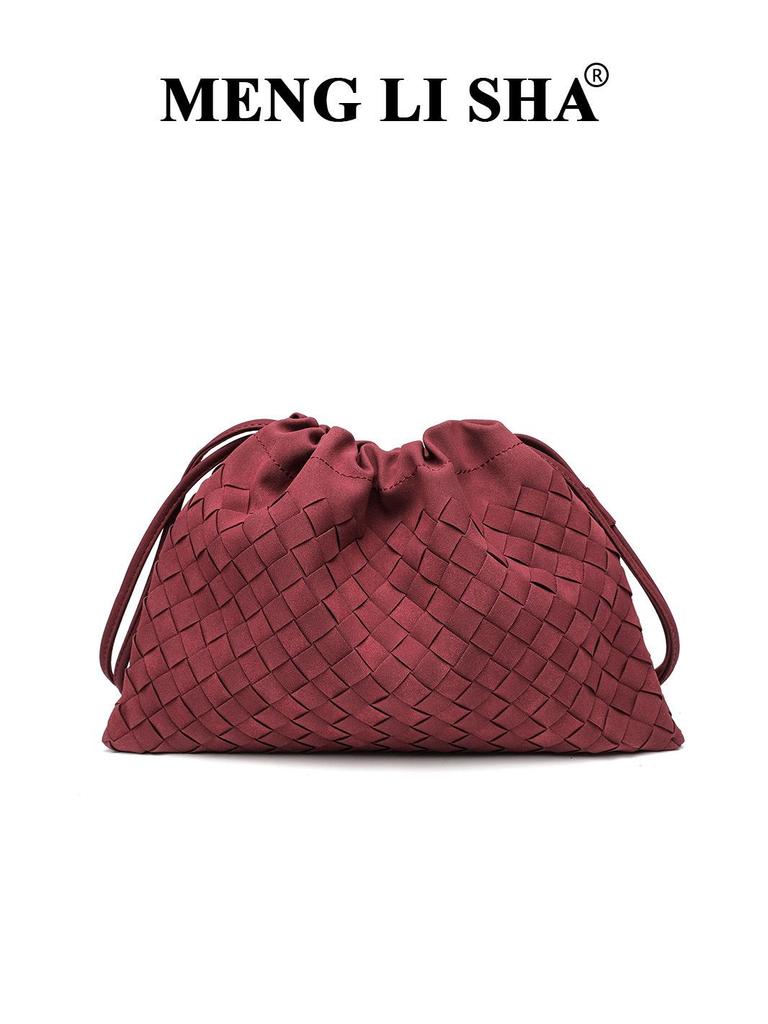 Höst/Vinter High-End Mocka Handvävd Axelväska