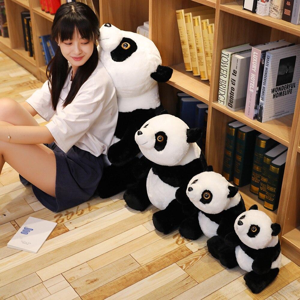 Cute Baby Panda Plush Toys Stuffed Animal Doll Cartoon Soft Pillow Cushion Kawaii Dolls Girls Lover Birthday Gifts