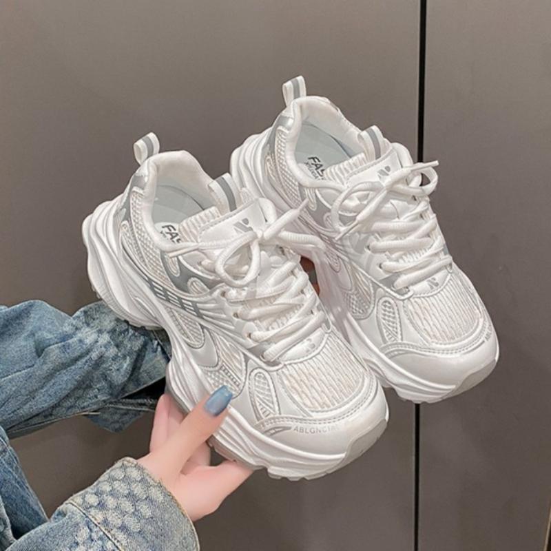 

Height-enhancing Fashionable Women s Sports Shoes, Comfortable and Breathable Dad Shoes 35 білий