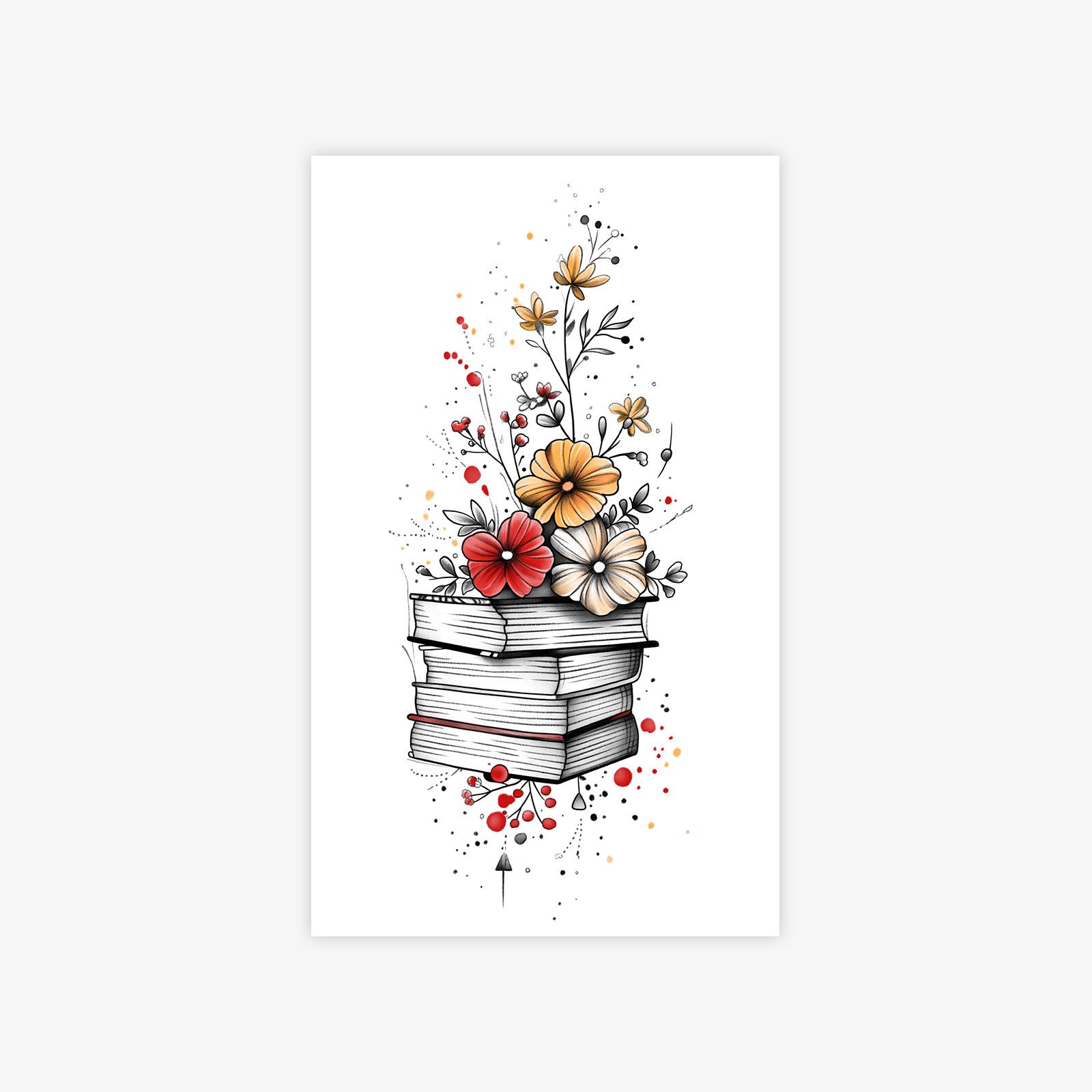 Premium Sense Diablo Sculpture Tattoo Sticker Spice Girl Arm Tattoo Sticker 9*15