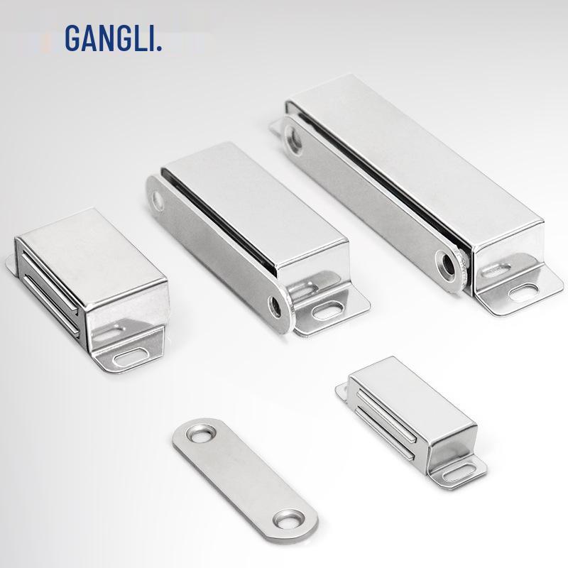 Unsichtbarer Magnetischer Türfang für Schränke und Garderoben - Lochfreier, Starker Magnetischer Clip Saug-Beschlag