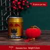 Small Red Flocked Ball Lantern Decoration for New Year Balcony and Outdoor Festival