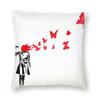 Banksy Uncovering Graffiti Pillow Cover Home Decor Cushion Sofa Street Art Cushion Cover Throw Pillow for Car Decorative Cushoin