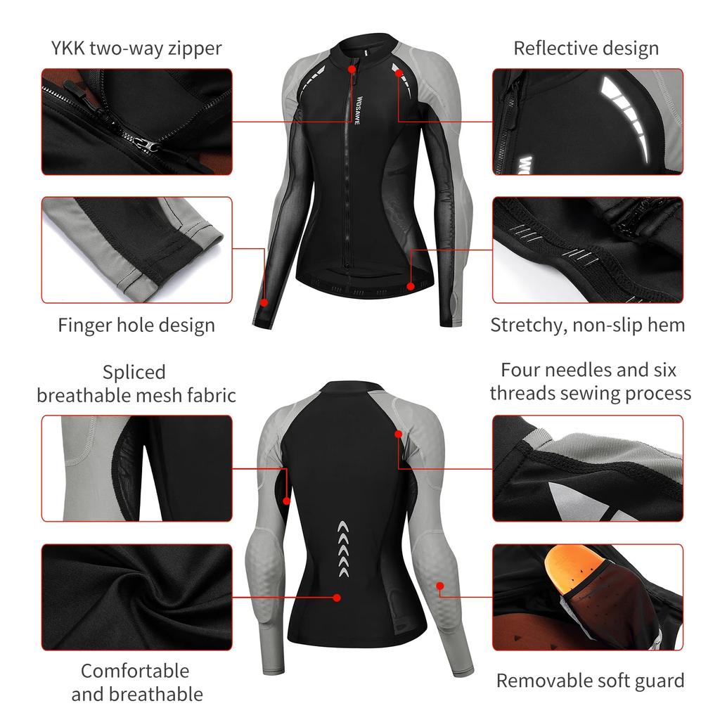 Womens Motorcycle Jacket with Armor CE2 Certified Protection High Visibility Mesh Riding Jacket for Women Mesh Motorcycle Jacket