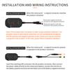Digital 78W Pd30W+Qc3.0 Motorcycle Usb Charger With Retractable Cable Quick Phone Charger With Voltmeter & Independent Switch