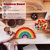 Montessori Toys  Rainbow Board Clamp Ball Toy  Wooden Baby Toy  Hand and Foot Coordination Toy  Baby Tolor Recognition Toy  Gift