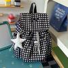 Schoolbag new spring lazy cute girl backpack primary school bag ins niche fashion lightweight shopping backpack