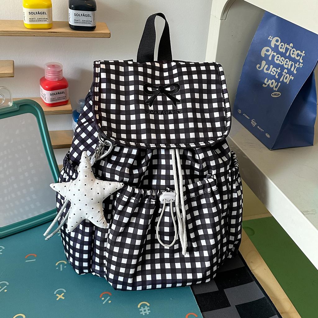 Schoolbag new spring lazy cute girl backpack primary school bag ins niche fashion lightweight shopping backpack