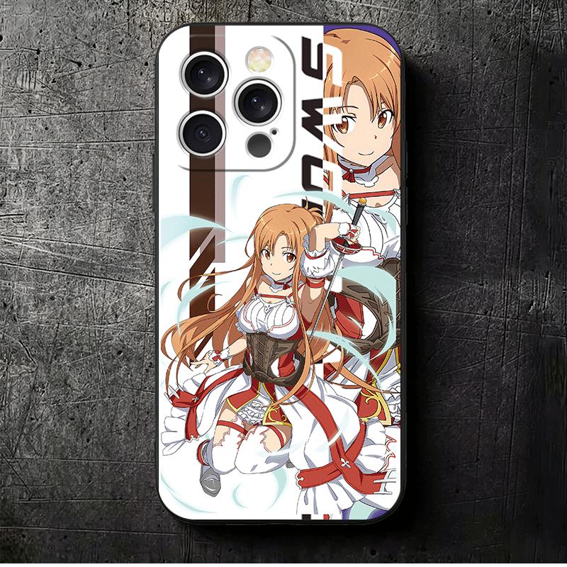 

Anime S-Sword O-Online SAO Soft Phone Case for iPhone 16 16E 17 Air 15 Pro Max 14 Plus 13 Mini 11 12 7 Black Cover Back Shell iPhone 14 Pro