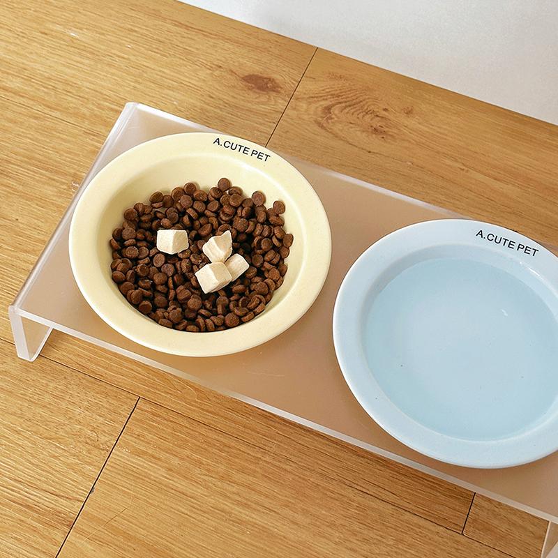 Ceramic Pet Cat Bowl Pet Drinking Water Feeding Bowl Ceramics Cat Food Dog Food Utensils Cat Dog Pet Supplies Accessories