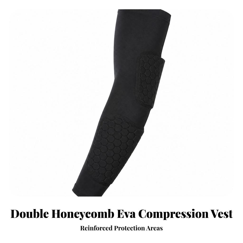 Impact-Absorbing Padded Forearm Sleeve Supportive, guard Gear, for Sports,