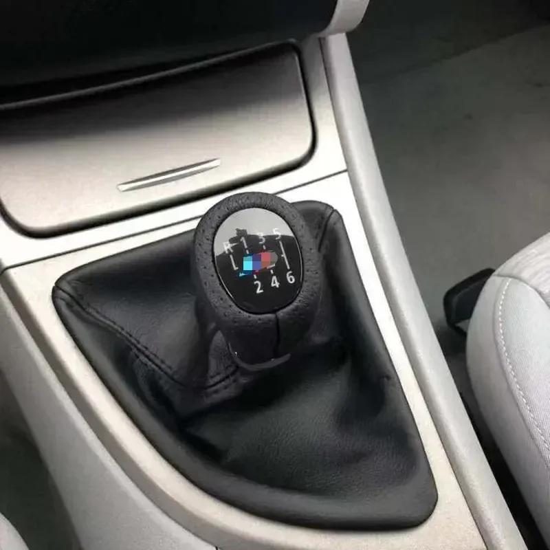 For BMW E30 E34 E36 E39 E46 E81 E82 E87 E88 E90 E91 E92 E93 E60 Car Leather Gear Shift Boot Cover Collars Gaitor with Frame