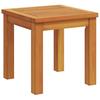 Side Table Oil Natural Finish 35 X 35 X 34 Cm Solid Acacia Wood