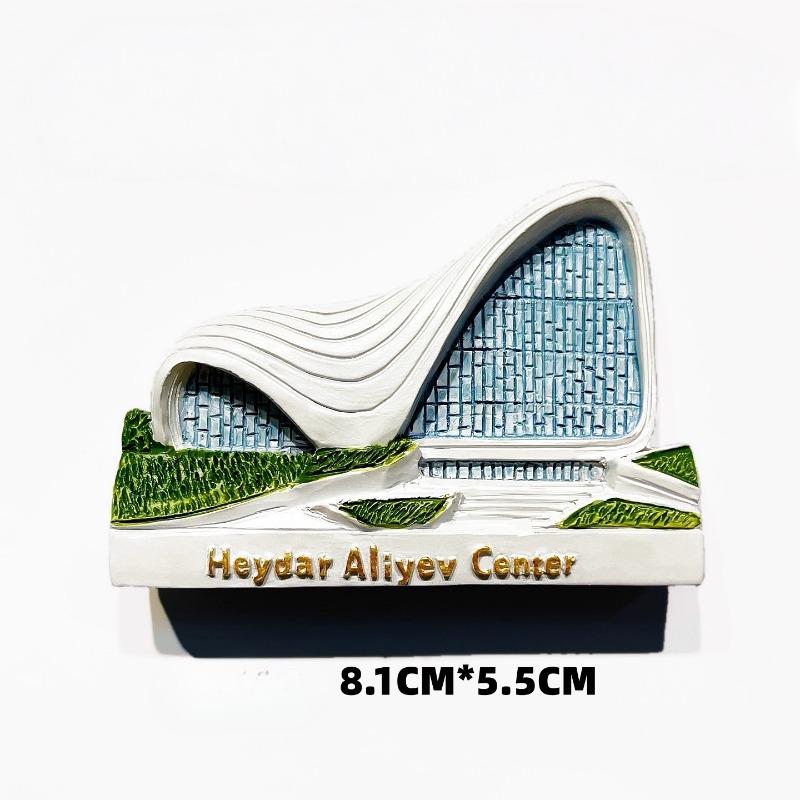 

Republic of Azerbaijan Fridge Magnets Baku Travel Souvenirs Heydar Aliyev Center Flame Towers Fridge Stickers Birthday Gifts