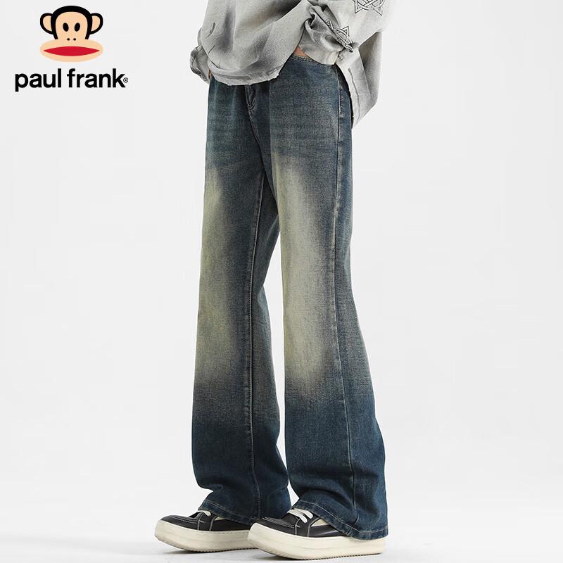 paul frank Men's American Retro Straight-Leg Micro-Flared Jeans