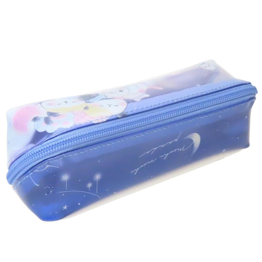 Kamio Japan Turn-Open Pencil Case, Mochimochi Panda Pajama Party Design, 228192